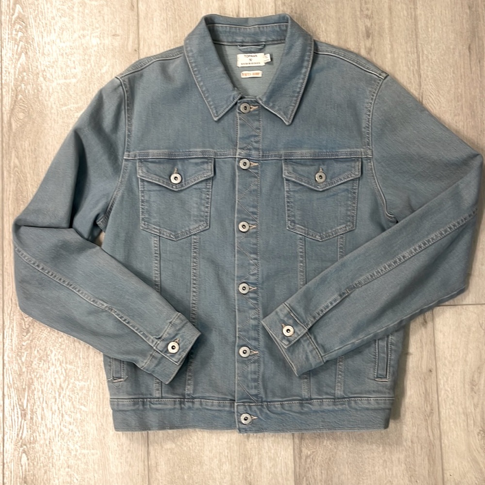 Topman Denim Jacket Stretch Skinny Size M